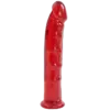 Фалоімітатор Doc Johnson Jelly Jewels Dong & Suction Cup Red, діаметр 3,6 см, антибактеріальний ПВХ