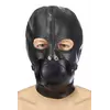 Капюшон з кляпом для БДСМ Fetish Tentation BDSM hood in leatherette with removable gag