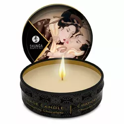 Масажна свічка Shunga Mini Massage Candle – Intoxicating Chocolate (30 мл)  (прим'ята упаковка)