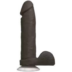 Фалоімітатор Doc Johnson The Realistic Cock 8 inch Black - ULTRASKYN, Vack-U-Lock, діаметр 5,1 см