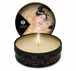 Масажна свічка Shunga Mini Massage Candle – Vanilla Fetish (30 мл) з афродизіаками