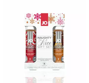 Різдвяний набір лубрикантів System JO Naughty or Nice Gift Set – Candy Cane & Gingerbread (2×30 мл)