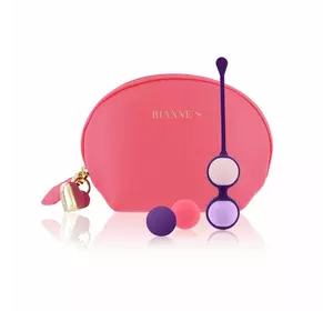 Набір вагінальних кульок Rianne S: Pussy Playballs Coral, вага 15г, 25г, 35г, 55г, монолітні, космет