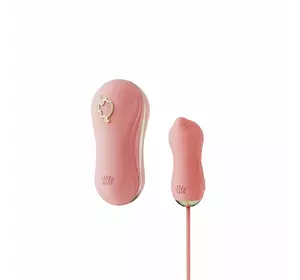 Набір 2в1 Zalo — UNICORN Pink, віброяйце + вакуумний стимулятор