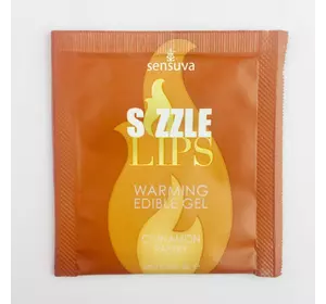Пробник массажного геля Sensuva - Sizzle Lips Cinnamon Pastry (6 мл)