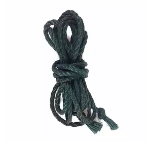 Джутова мотузка BDSM 8 метрів, 6 мм, зелений колір