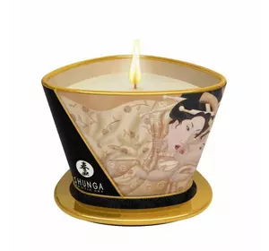 Масажна свічка Shunga Massage Candle – Vanilla Fetish (170 мл) з афродизіаками