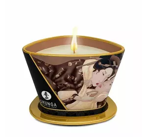 Масажна свічка Shunga Massage Candle – Intoxicating Chocolate (170 мл) з афродизіаками