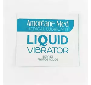 Пробник лубриканта з ефектом вібрації Amoreane Med Liquid Vibrator Berries (2 мл)