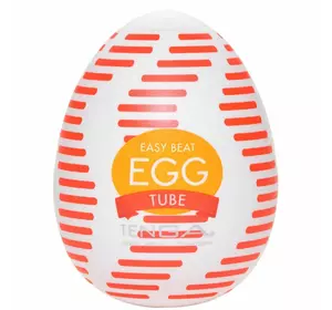 Мастурбатор-яйце Tenga Egg Tube, рельєф з поздовжніми лініями
