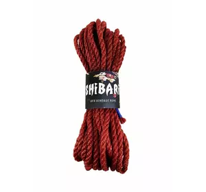 Джутова мотузка для шібарі Feral Feelings Shibari Rope, 8 м червона