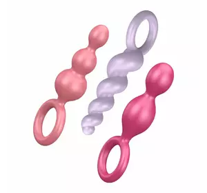 Набір анальних іграшок Satisfyer Plugs (set of 3) - Booty Call, макс. діаметр 3 см