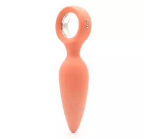 Анальна вібропробка KisToy Orville Orange, діаметр 3 см