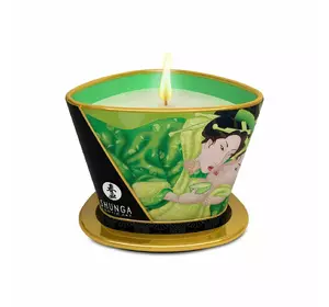Масажна свічка Shunga Massage Candle – Exotic Green Tea (170 мл)  з афродизіаками