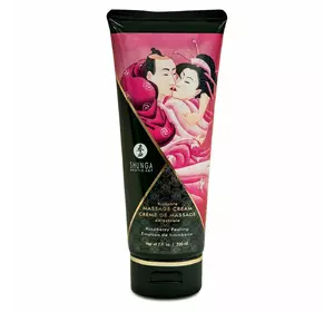Їстівний масажний крем Shunga Kissable Massage Cream – Raspberry Feeling (200 мл)