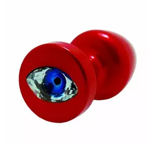 Анальна пробка Diogol Anni R Eye Red Кристал 30 мм, кристал Swarovski у вигляді ока