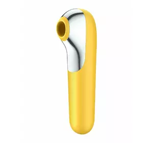 Смарт вибратор и вакуумный стимулятор 2-в-1 Satisfyer Dual Love Yellow