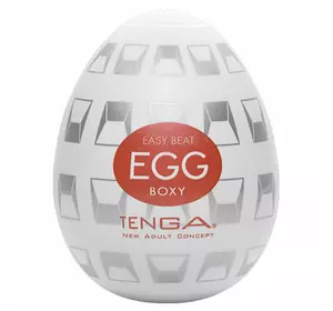 Мастурбатор-яйце Tenga Egg Boxy з геометричним рельєфом