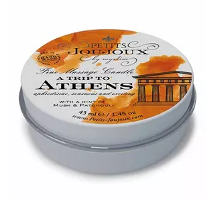 Масажна свічка Petits Joujoux - Athens - Musk and Patchouli (43 мл) з афродизіаками