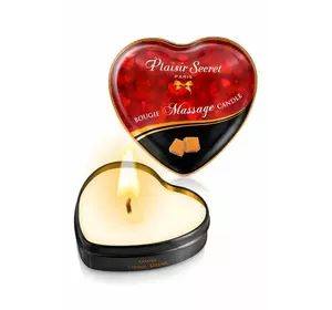 Масажна свічка серце Plaisirs Secrets Caramel (35 мл)