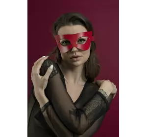 Маска на обличчя Feral Feelings - Mistery Mask натуральна шкіра, червона
