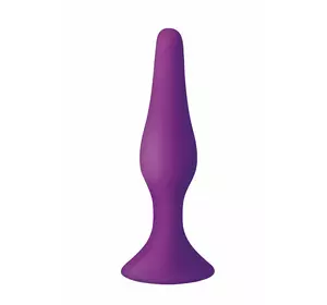 Анальна пробка з присоскою MAI Attraction Toys №35 Purple, довжина 15,5 см, діаметр 3,8см