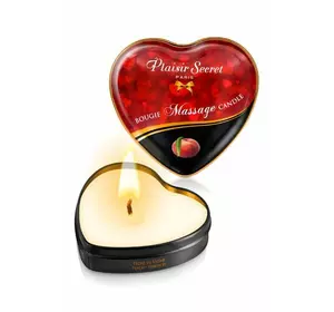 Масажна свічка серце Plaisirs Secrets Peach (35 мл)