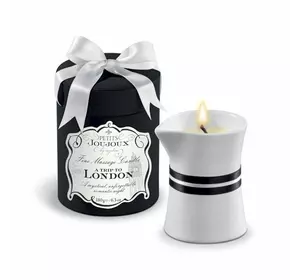Масажна свічка Petits Joujoux - London - Rhubarb, Cassis and Ambra (190 г) розкішна упаковка